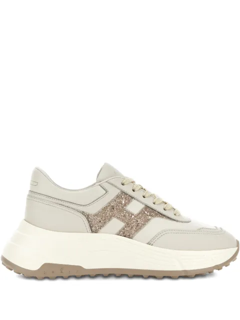 Hogan Hi-Fi leather sneakers Neutrals HXW6690FR30UWW