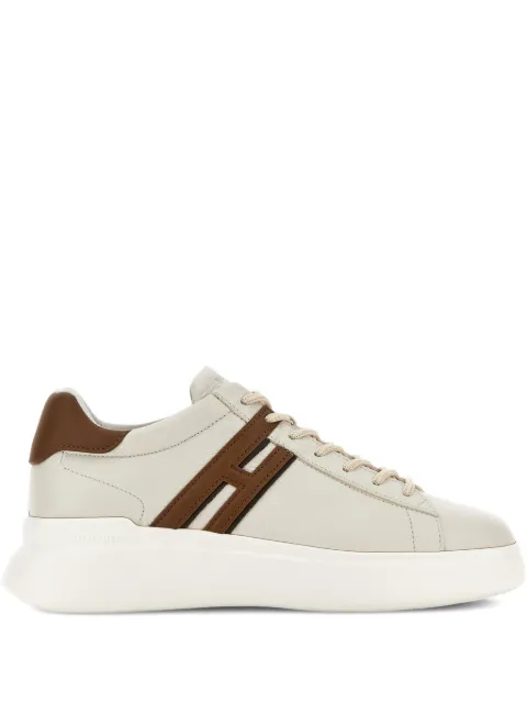 Hogan H580 logo-detail leather sneakers Neutrals HXM5800DV42UXS