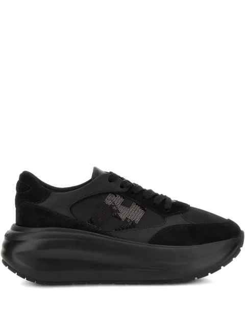 Hogan H696 sequin-logo sneakers Black HXW6960GA50V0G