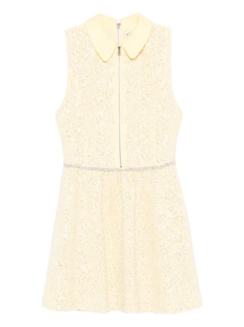 alice + olivia embellished flared mini dress Yellow CC511W49503