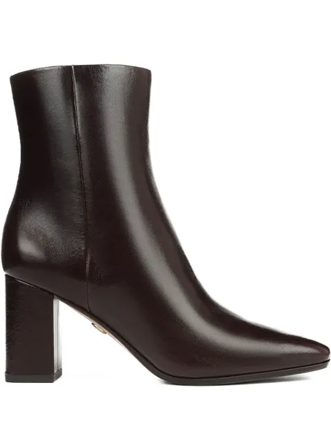 Veronica Beard Cera block-heel ankle boots Brown J7103L3202
