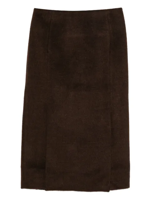 ENTIRE STUDIOS tailored midi skirt Brown ESWW257017BR
