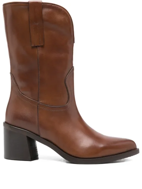 paola parisi 65mm block-heel boots Brown 8695