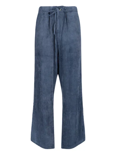 Mythinks drawstring straight trousers Blue MY711