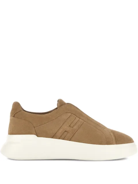 Hogan H580 logo-detail platform sneakers Brown HXM5800BE00HG0