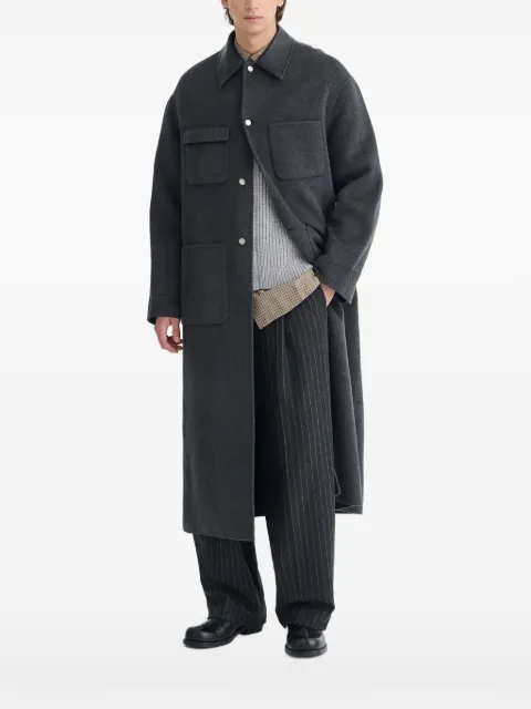 Nanushka Wylder pocket pollar coat Grey NU25FWOW06894