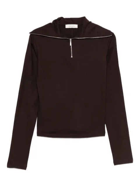 ENTIRE STUDIOS half-zip sweatshirt Brown ESUW252039