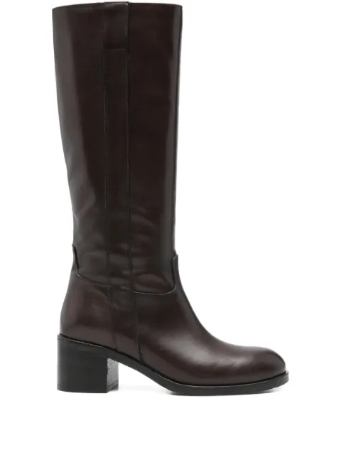 paola parisi 65mm block-heel boots Brown 7435