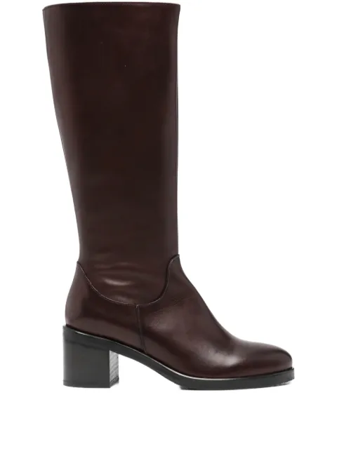 paola parisi 65mm leather boots Brown 2599
