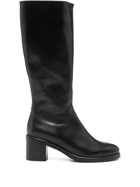 paola parisi 60 mm leather knee-high boots Black 2599