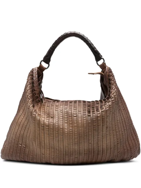 Reptile's House woven leather shoulder bag Brown H354
