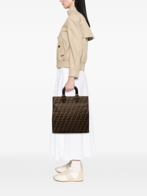 Fendi Pre-Owned 20th Century Zucca Canvas Twins tote bag Brown G25D11JSSY5I8XIX