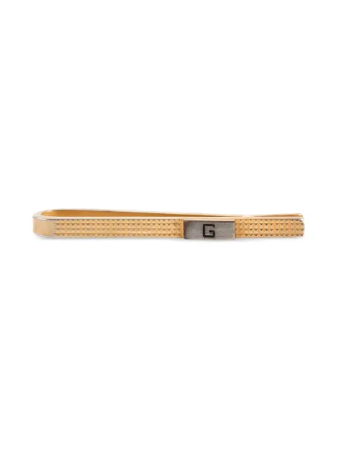 Givenchy Pre-Owned 1990s textured tie link Gold 15016242