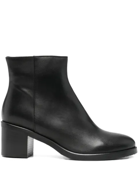 paola parisi 60mm zip ankle boots Black 2541