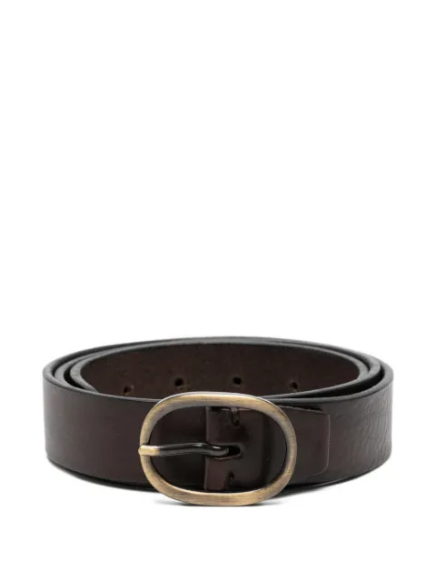ALBERTO LUTI oval buckle belt Brown 80630