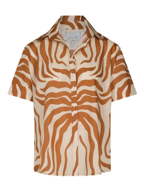 Johanna Ortiz Salty Promises zebra shirt Neutrals PT03475