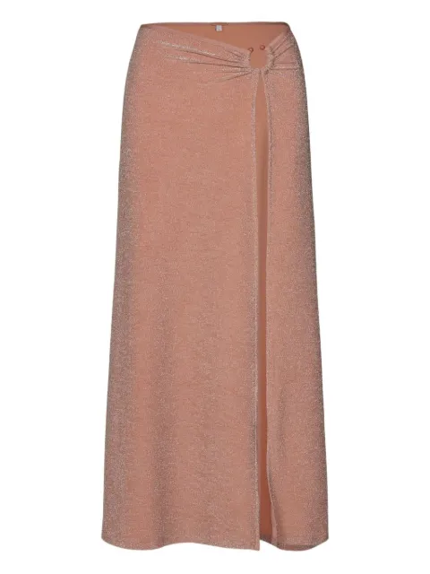 Johanna Ortiz Nuevo Destino slit long skirt Pink PT03403