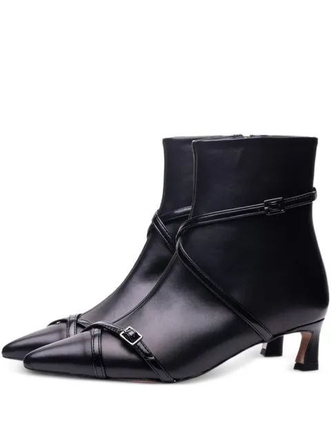 Poche Paris buckle-strap boots Black FWJADE800250