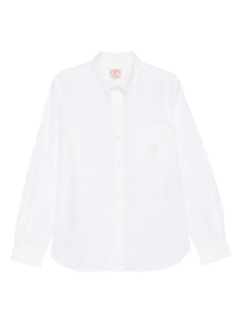 Brain Dead x Brooks Brothers buttoned long-sleeve shirt White BDB24T240041