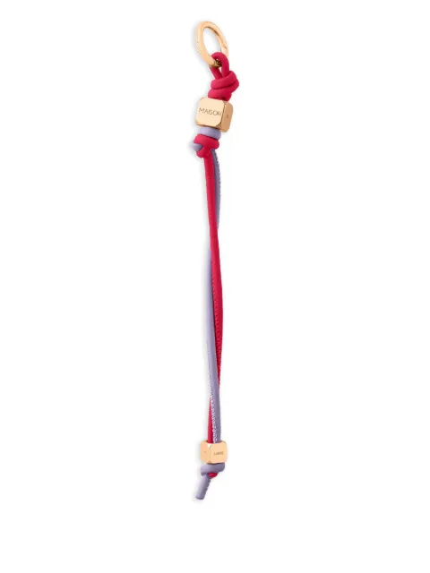 MAISON de SABRÉ leather wristlet charm Red CUBE
