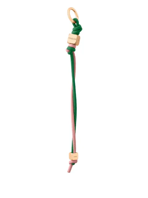 MAISON de SABRÉ leather wristlet charm Green CUBE