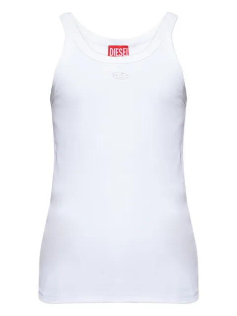 Diesel T-wife-dco logo-detail tank top White A200430EJAI