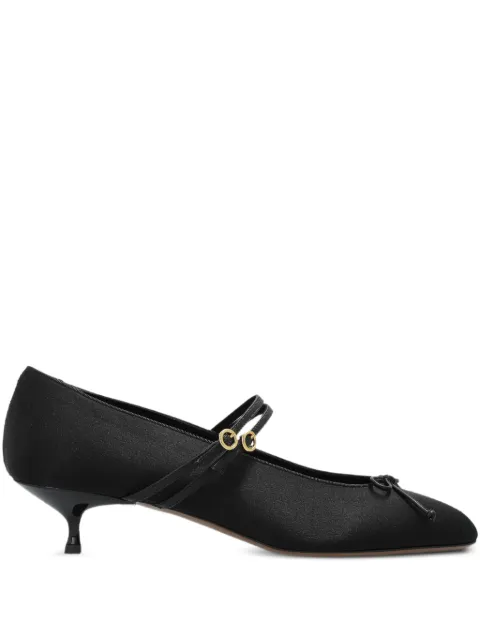 NEOUS 45mm Pha strap bow-detail pumps Black 00500F01N01PHAFABRICLEATHER