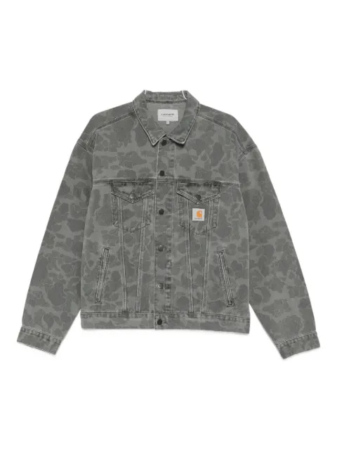 Carhartt WIP Helston camouflage buttoned jacket Grey I033766