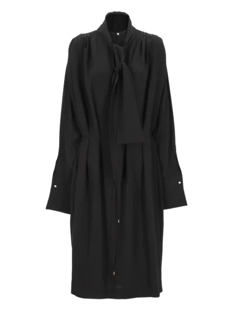 Carven tie-neck shirt maxi dress Black 6252K21174N999