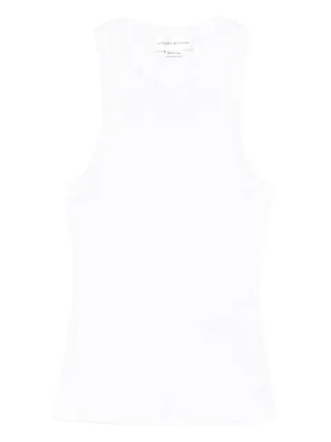 Victoria Beckham ribbed tank top White 1126JTP007081A