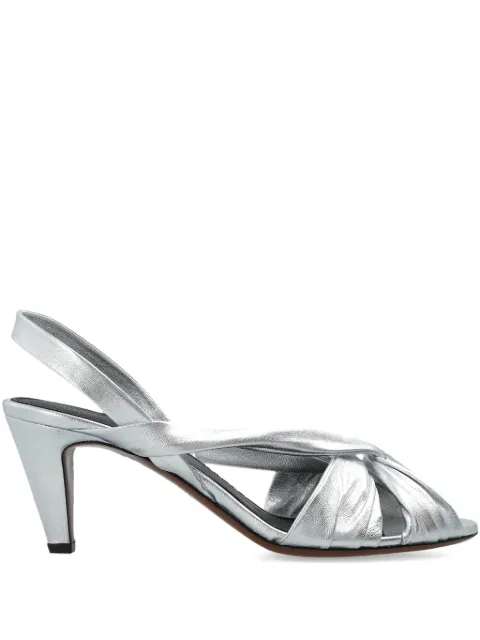 NEOUS 80mm Naos sandals Silver 00489N25NAOSLEATHER