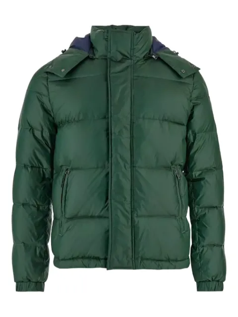 La Martina Bert hooded zip-fastening jacket Green MBO021