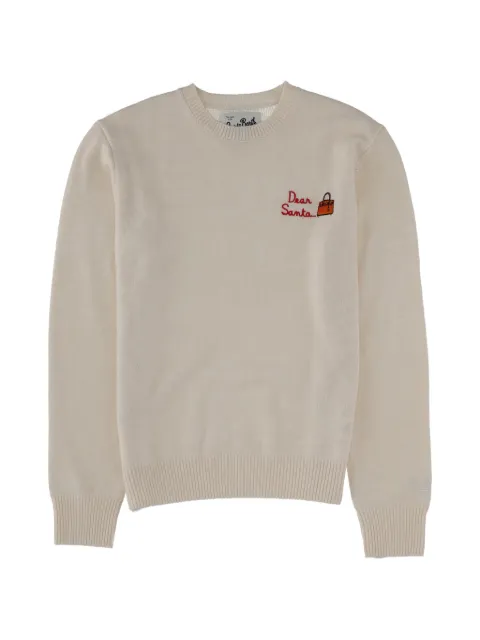 MC2 Saint Barth embroidery graphic sweater White QUE003203955I10