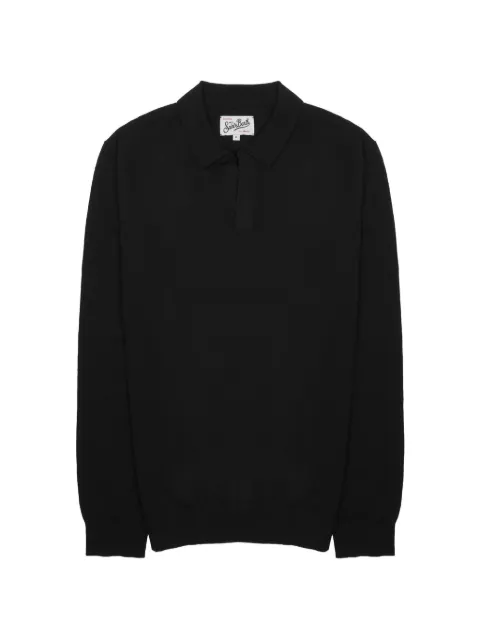 MC2 Saint Barth knitted polo shirt Black COV00050