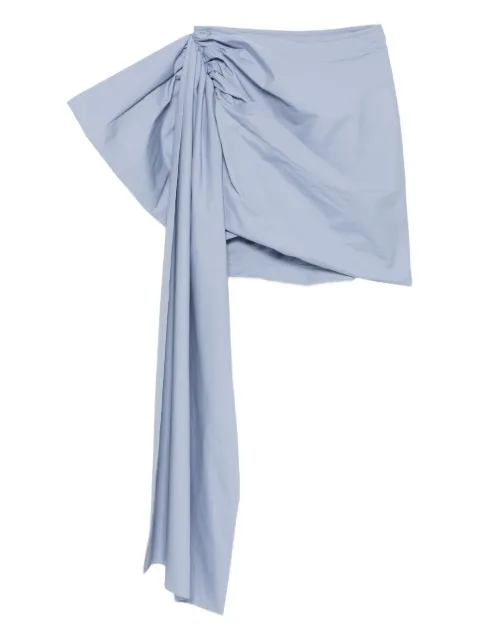 Self-Portrait draped mini skirt Blue RS26552SKBL