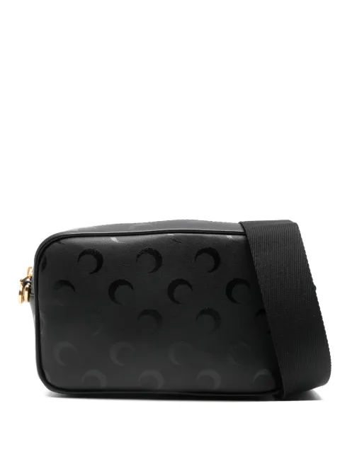 Marine Serre Marine Serre moon print satchel Black UCB001ARWOV0040BK99
