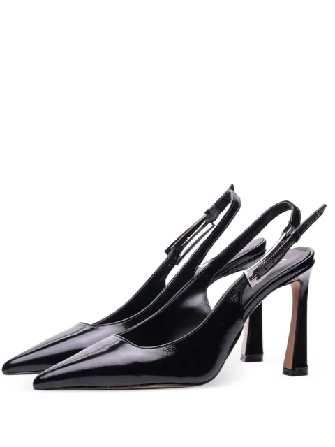 Poche Paris pointed-toe buckle pumps Black FWASSIA800250