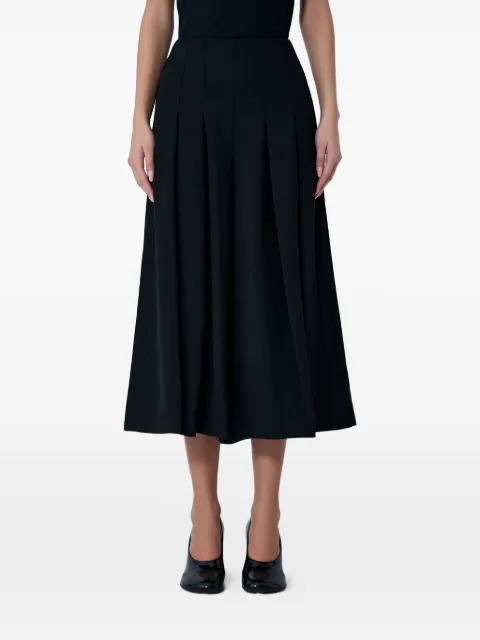 Limi Feu pleated cropped palazzo pants Black LAP52910