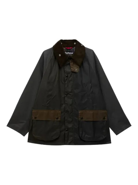 Barbour Bedale corduroy-collar pocket jacket Green MWX2500