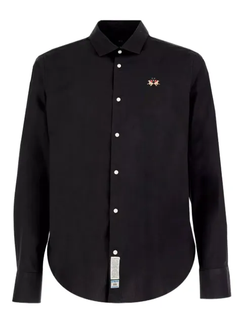 La Martina Garrick buttoned shirt Black MBC002