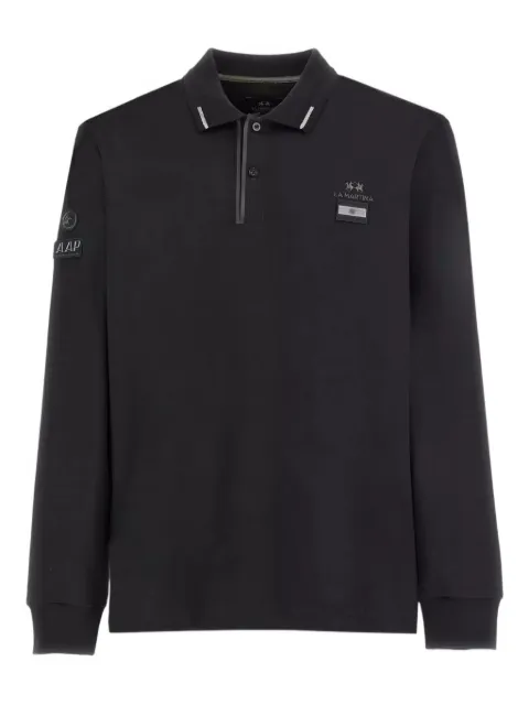 La Martina Booker long-sleeve polo shirt Black MBP602