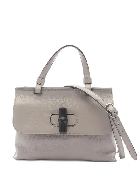 Gucci Pre-Owned 2000s leather handbag Grey 1026459