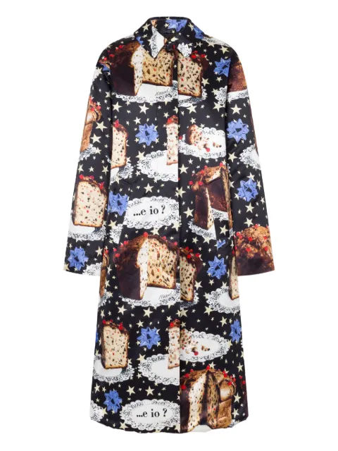 Moschino star-print coat Black J06100556