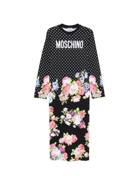 Moschino printed heavy cotton dress Black A04730542