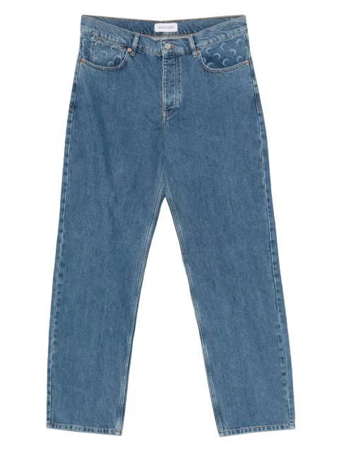 Marine Serre logo-print jeans Blue MPA066BCDEN0002