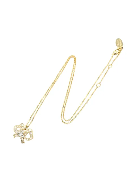 Vivienne Westwood Pre-Owned 2020s Orb Rigoberta ribbon necklace Gold 1025606
