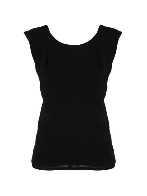 Moschino sleeveless blouse Black A08050544