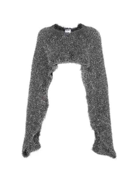 Moschino metallic crop top Grey J33810506