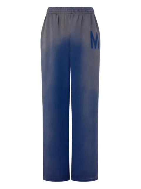 Moschino logo-detail ombre-effect track pants Blue A03240528