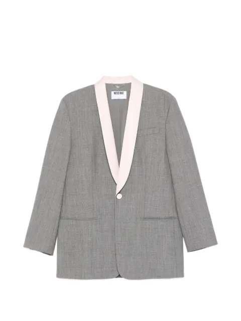 Moschino shawl-lapel blazer Grey V05050522